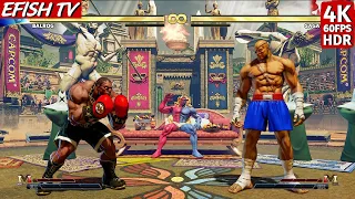 Balrog vs Sagat (Hardest AI) - Street Fighter V | 4K 60FPS HDR