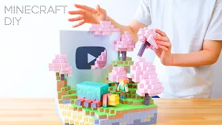 Minecraft Silver Button Biome / Magnetic Papercraft