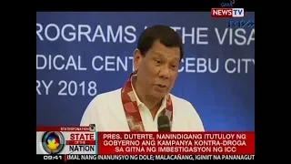 SONA: Pang. Duterte, nanindigang itutuloy ang kampanya vs. droga