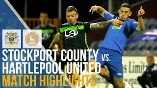 Stockport County Vs Hartlepool United - Match Highlights - 09.10.2019