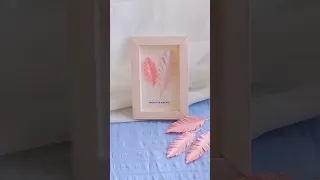 How to Make Feather Photo Frame at Home #shorts