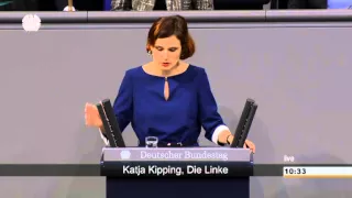 10 Jahres Hartz IV -  Katja Kipping am 19.12.2014 im Bundestag