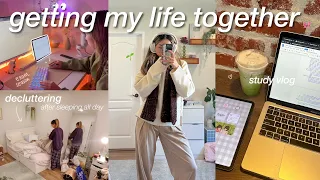 getting my life together after sleeping in all day 😵‍💫 | productive week in my life | study vlog