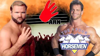 Arn Anderson shoots on Chris Benoit as a member of the four horsemen