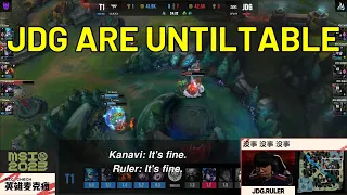 JDG instantly recover mentally after nearly getting ACED by T1 | T1 vs JDG Voicecomms MSI 2023