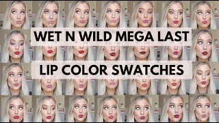 Wet N Wild Mega Last Lip Color Swatches | Wet 'N Wild Matte + High Shine Lipsticks-Lipstick Swatches