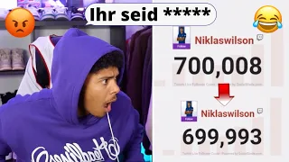 Willy knackt die 700k Subs und alle deabonnieren ihn😳😂 Willy wird sauer😡