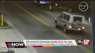 SUV seized in Clearwater hit and run case that killed two tourists