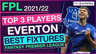 Top 3 Players - Everton | FPL | Fantasy Premier League 2021/22 (TIPS)