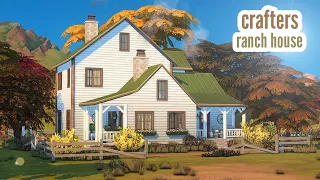 crafters ranch house  The Sims 4 CC speed build