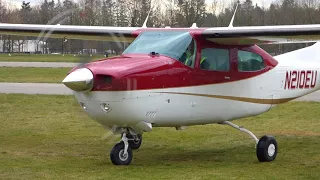 Cessna T210L [FunForLouis] Startup and Takeoff [EHSE]