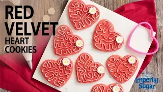 How to Make Red Velvet Heart Shaped Cookies