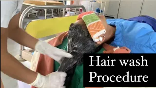 Hair wash Procedure in nursing l Rashmi Rajora