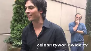 Ian Somerhalder of Vampire Diaries at Hudson Hotel in NYC