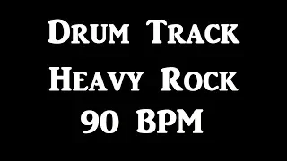 Heavy Rock Drum Track 90 BPM  Drum Beat Bass Guitar Backing Loop 115