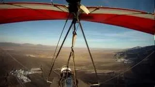 First launch ever from Mineral launch with a Hang Glider