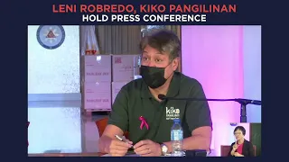 Leni Robredo, Kiko Pangilinan hold press conference on 2022 race