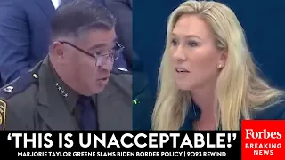 FIERY: Marjorie Taylor Greene Excoriates Witnesses, Officials Over Biden Border Policy | 2023 Rewind