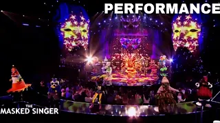 Group Performance "Edge Of Glory" by Lady Gaga | The Masked Singer UK | Season 3