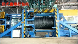 Wire rod coil compactor and strapping machine