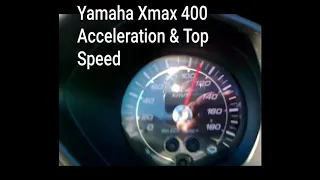 Yamaha Xmax 400 acceleration & Top speed