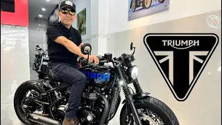 Tuyệt phẩm Triumph Bobber đập thùng 2022 lên đồ chơi cực khủng