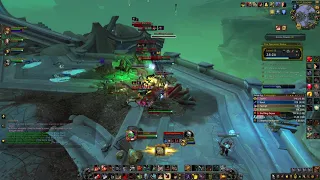 WoW Shadowlands 9.1.0 arms warrior pve The Necrotic Wake Mythic +13 2