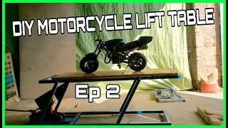 I MAKE a lifting table for a MOTORCYCLE  diy Ep-2