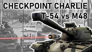 STAND-OFF AT CHECKPOINT CHARLIE SIMULATION | T-54 vs M48 | BR-412D Armour Penetration Simulation