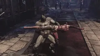 Batman must love throwing Harley around like that..