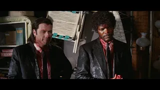 Jules and Vincent Clean Bloody Car - Pulp Fiction (1994) - Movie Clip HD Scene