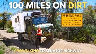 Extraordinary 100 Mile Off-Road Desert Route: Crown King & Senator Hwy In A Unimog 4x4 Truck Camper