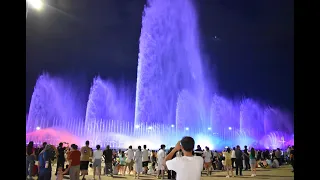 Wonderful Dancing Musical Fountain Show in Taian West Lake (Tianping Lake), China Travel Guide