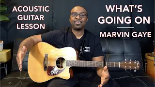 "What's Going On" by Marvin Gaye - Acoustic Guitar Lesson (Starving Artists Courses)