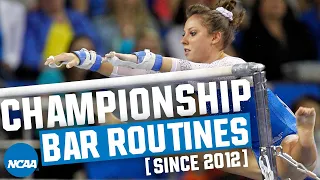 Every NCAA gymnastics bar champion routine from 2012-19