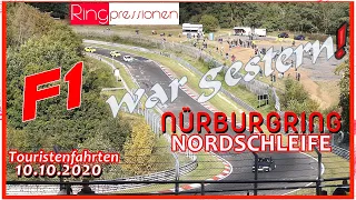 10.10.2020 Touristenfahrten Nürburgring Nordschleife Green Hell 🔊No.1 #Ringpressionen 177° F1 war...
