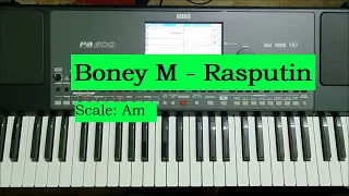 Boney M Rasputin || Keyboard lesson || easy tutorial.