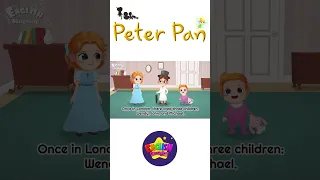 peter pan - Fairy tale - English Stories (Reading Books) #shorts