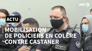 En France, des policiers "en colère", "insultés" par Christophe Castaner | AFP