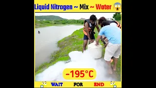 💧Liquid Nitrogen Mix With Water 😱 Shocking Results #shorts #viral #ytshorts #mrindianhacker #mrbeast