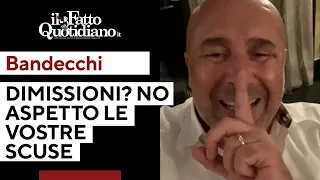 Il sindaco di Terni Bandecchi insiste: "Macché dimissioni. Aspetto le vostre scuse"