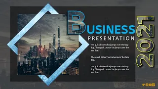 PowerPoint presentations | Design an introductory slide for a distinguished project