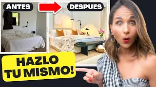 HAZ TU DORMITORIO LUJOSO Fácil y Rápido, Tú Mismo! 😱 Top 10 Tips Diseño de Interiores Elegantes