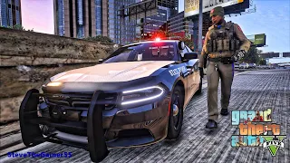 Playing GTA 5 As A POLICE OFFICER Highway Patrol| GTA 5 Lspdfr Mod| Live