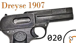 "Капсюль" 020. Стрелковое оружие Первой Мировой войны. Германский пистолет Дрейзе 1907.