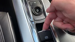 Como activar y desactivar el parking break o Freno de mano Acura TLX 2019.