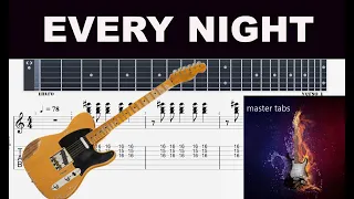 EVERY NIGHT |#paulmccartney#|Guitar Tab| #Mastertabs#BestFreeYoutubeMusic# #guitar# #tutorialyoutube