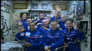 Expedition 61 Crew Docks to the International Space Station