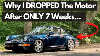 Porsche 964 Engine Out Service: I DROPPED My 964 Motor Only 7 Weeks After Buying The Car