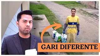 Gari vira fenômeno na internet ao imitar vários animais em quanto trabalha #gari